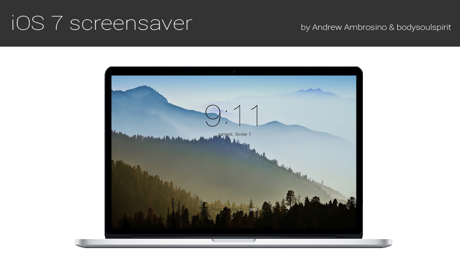 iOS 7 Screensaver for Mac